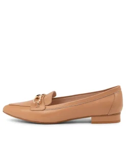 Dae Light Camel Leather Ballet Flats