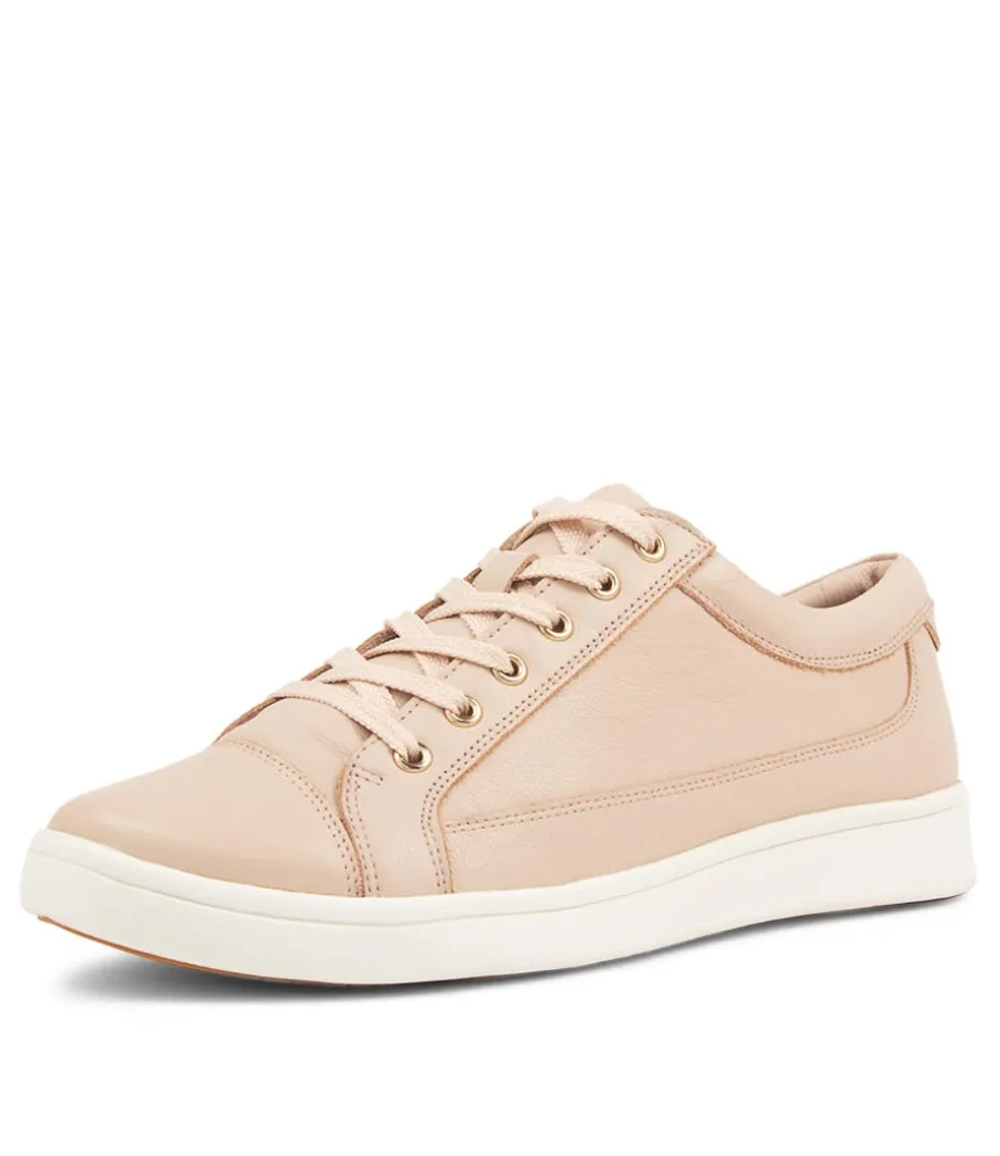 Danni Xf Pale Pink Leather Sneakers
