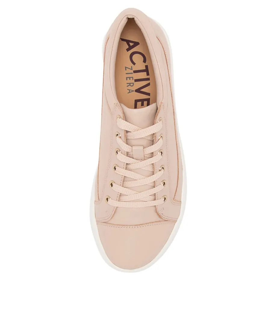 Danni Xf Pale Pink Leather Sneakers