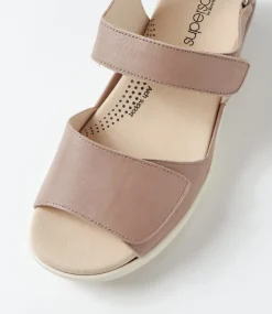 December Mushroom Leather Sandals