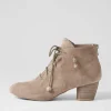 Defreeze Taupe Suede Lace Up Boots