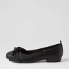 Dell Black Leather Ballet Flats