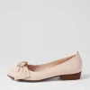 Dell Dusty Pink Leather Ballet Flats