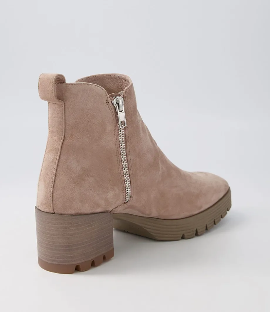 Dinis Mushroom Suede Ankle Boots