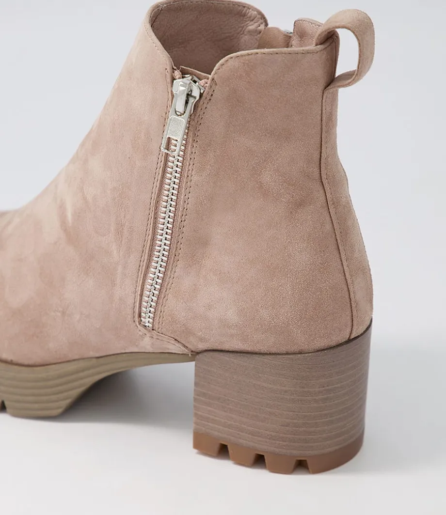 Dinis Mushroom Suede Ankle Boots