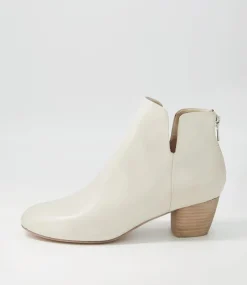 Dollars Almond Leather Ankle Boots