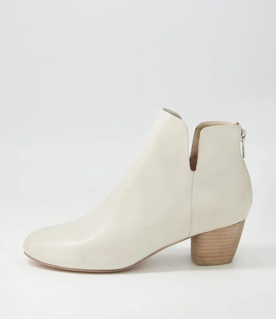 Dollars Almond Leather Ankle Boots