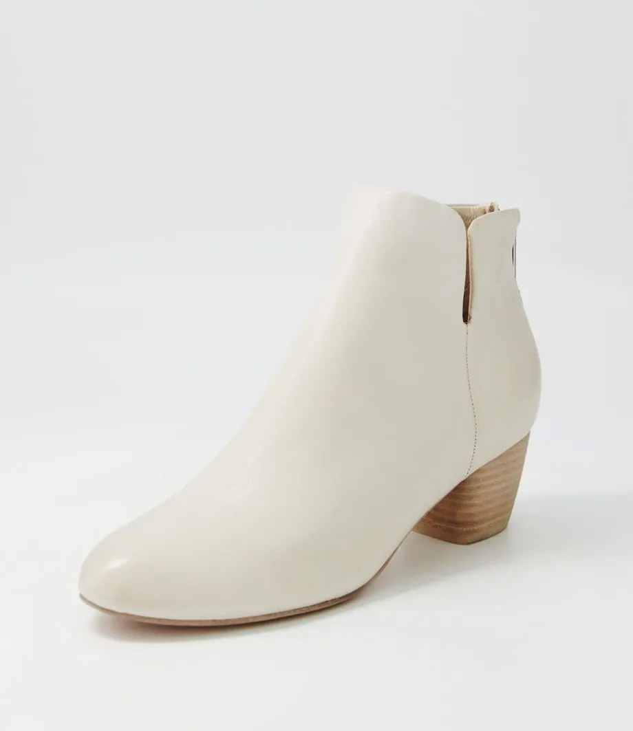 Dollars Almond Leather Ankle Boots