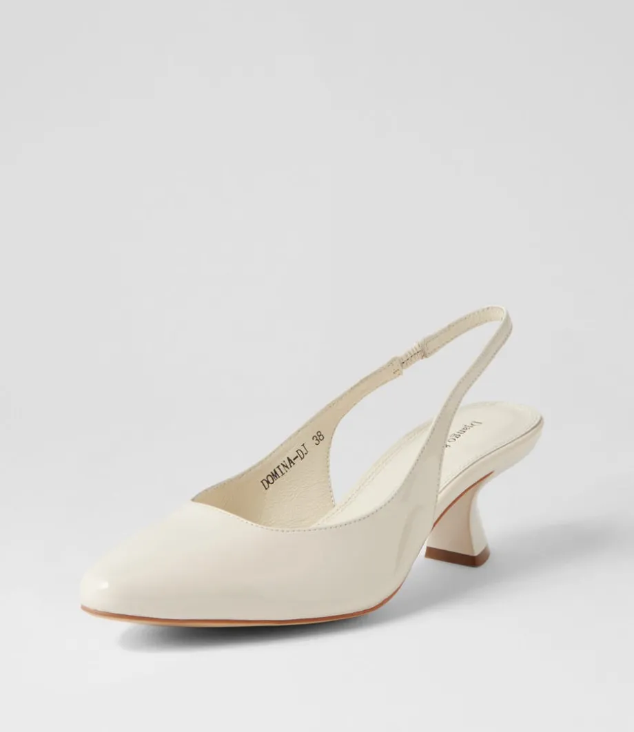 Domina Ivory Patent Leather Heels