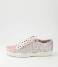 Donat Light Pink Iridescent Pony Sneakers
