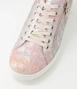 Donat Light Pink Iridescent Pony Sneakers