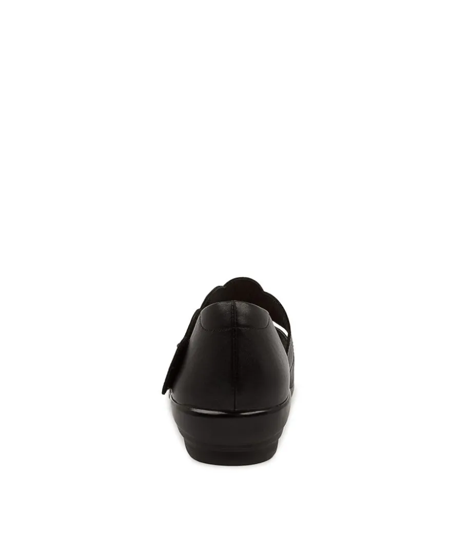Donato W Black Leather