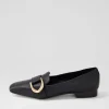 Dorys Black Leather Loafers
