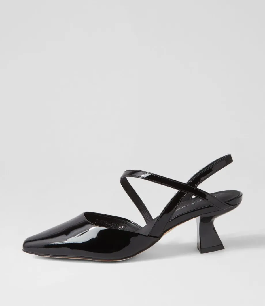 Dovie Black Patent Leather Heels