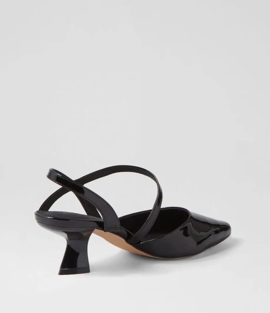 Dovie Black Patent Leather Heels