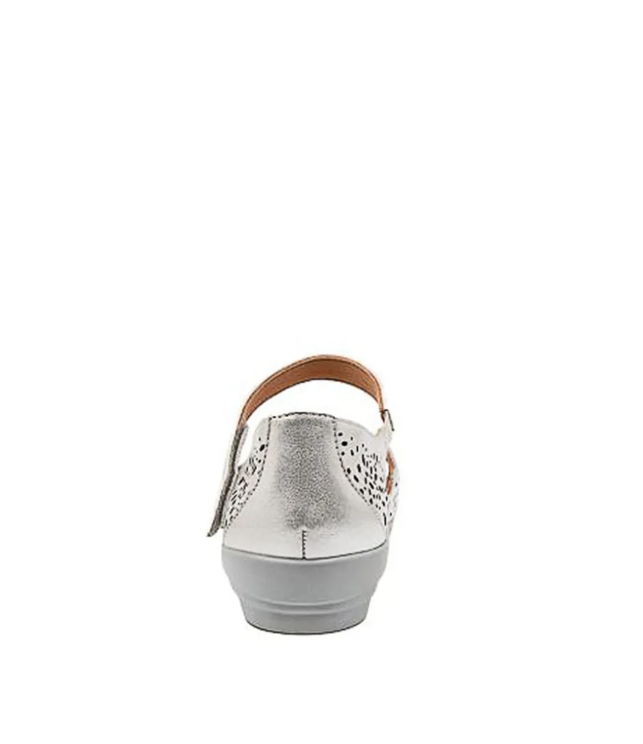Dusty W Silver Leather