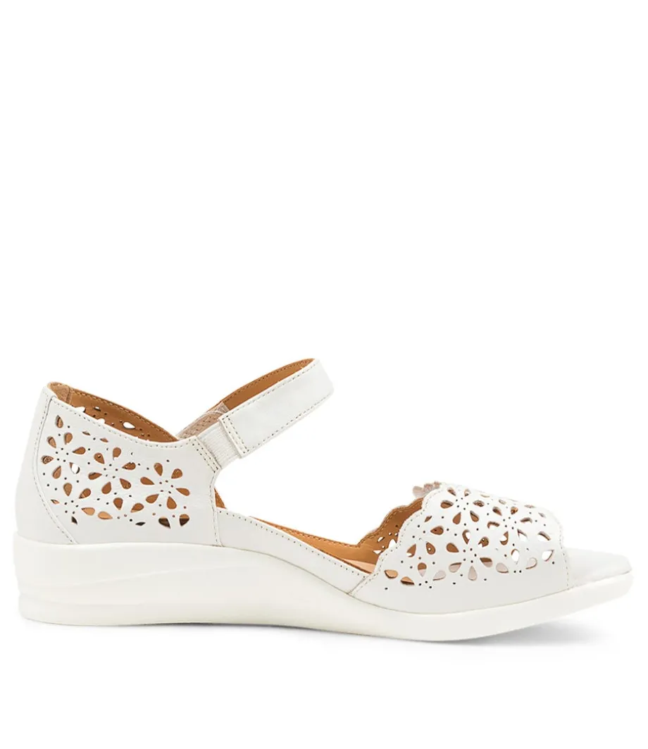 Dusty W White Leather