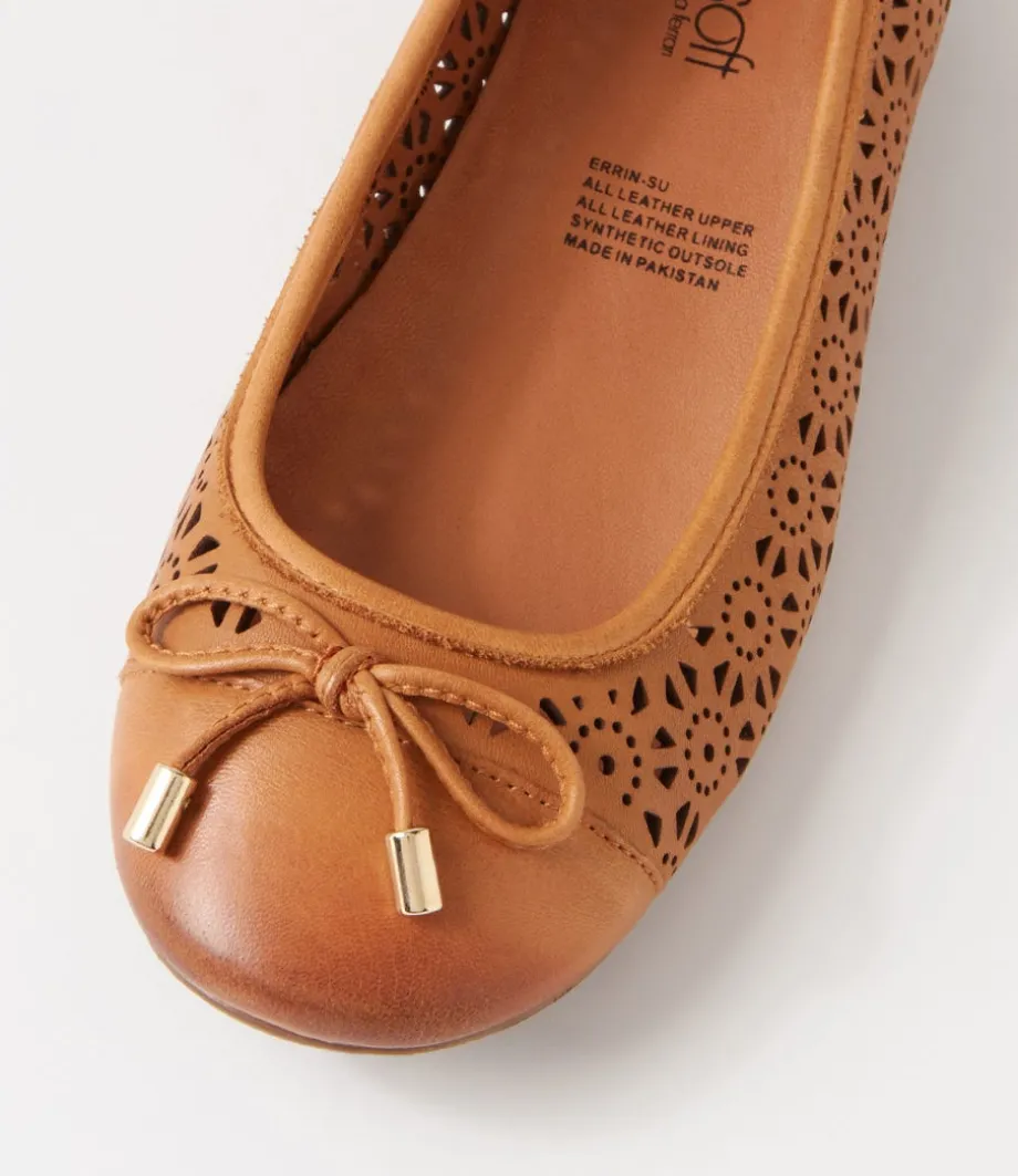 Eloiza New Tan Leather Ballet Flats