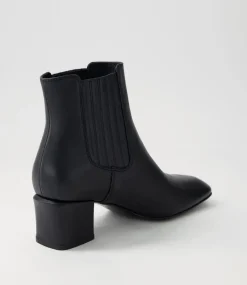 Elsea Black Leather Chelsea Boots