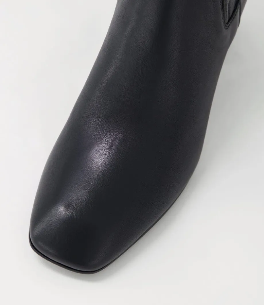 Elsea Black Leather Chelsea Boots
