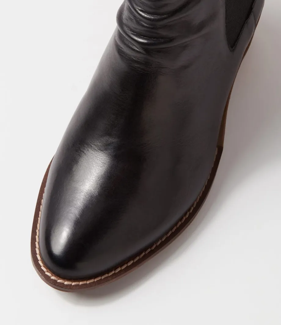 Eltham Xf Black Leather Chelsea Boots