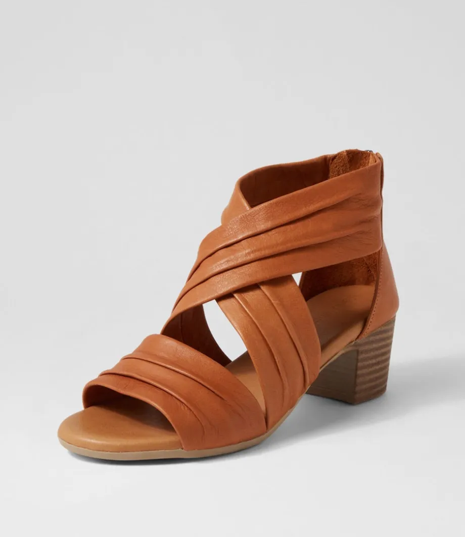 Enko Tan Leather Sandals