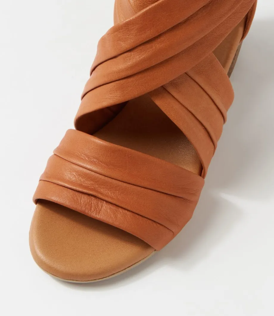 Enko Tan Leather Sandals