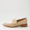 Ering Camel Ivory Gold Patent Leather Loafers