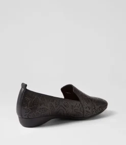 Errin Black Leather Loafers