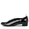 Esker Black Patent Leather Flat Shoes