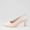 Espen Nude Satin Heels