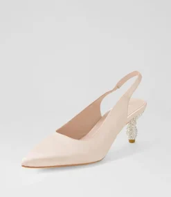 Espen Nude Satin Heels