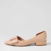 Etha Nude Patent Leather Flat Shoes