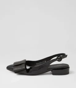 Evenning Black Patent Leather Flat Shoes