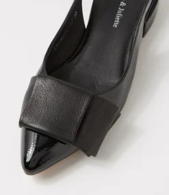 Evenning Black Patent Leather Flat Shoes
