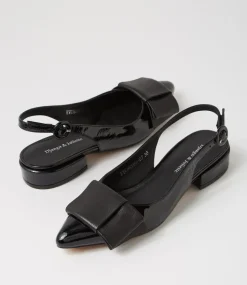 Evenning Black Patent Leather Flat Shoes