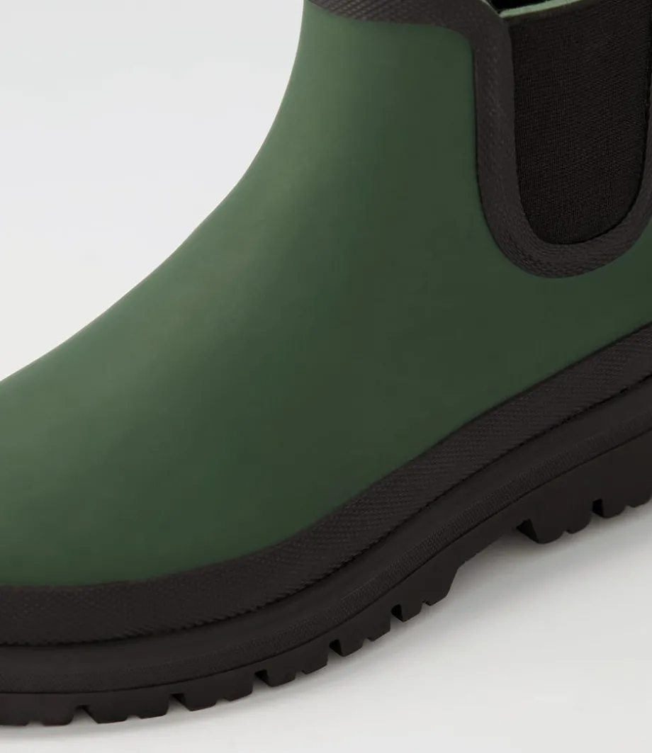 Everlane Olive Black Gumboots