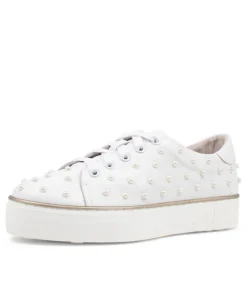 Faif White Leather Sneakers