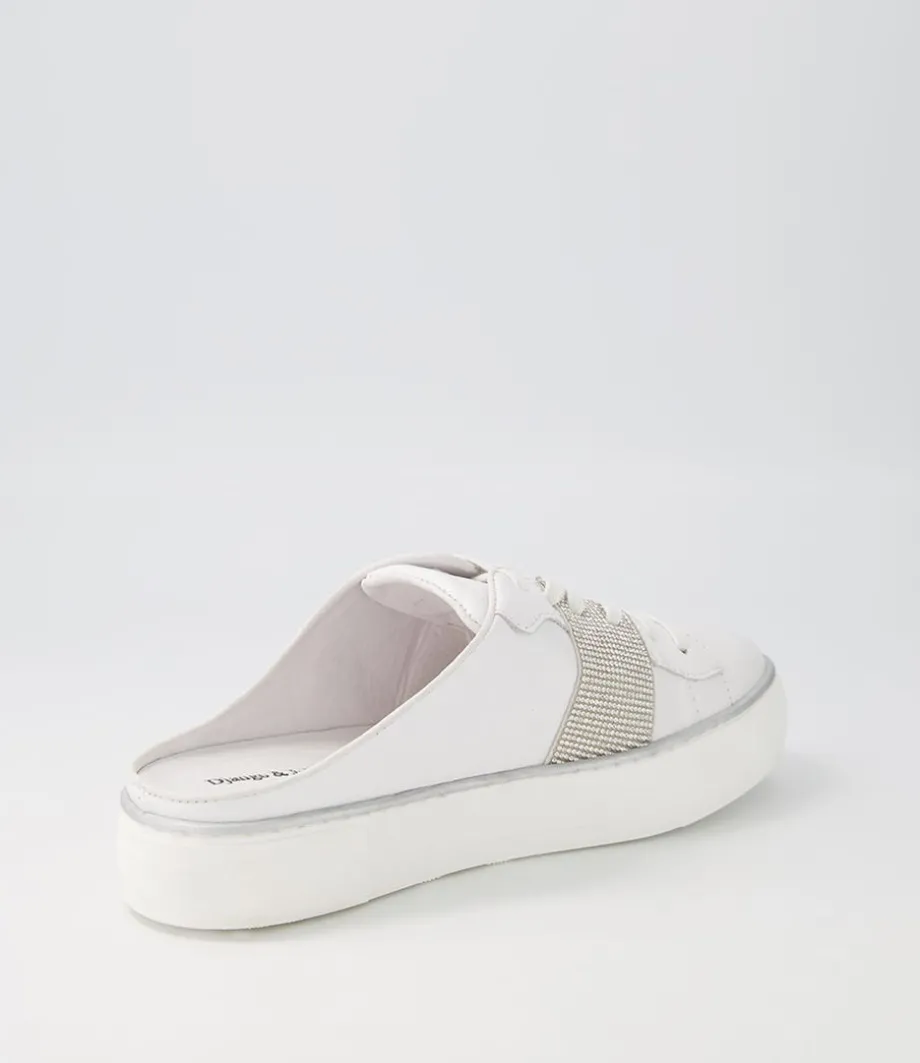 Faimos White Leather Sneakers