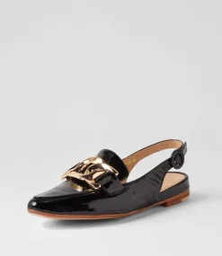 Favilla Black Patent Leather Loafers