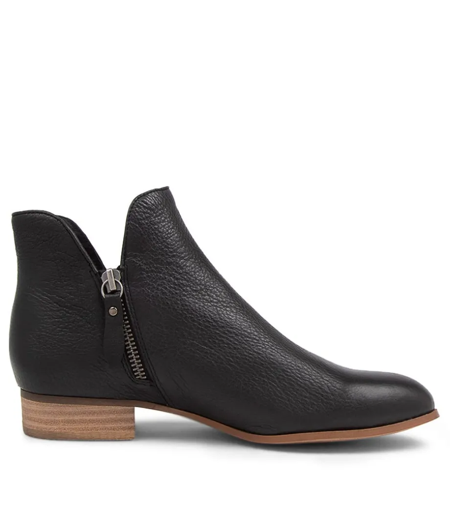 Faye Dj Black Natural Heel Leather