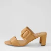 Feebies Dark Tan Leather Sandals