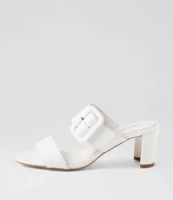 Feebies White Leather Sandals