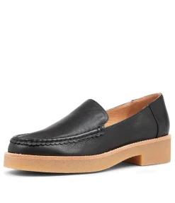 Feight Black Leather Loafers Nh