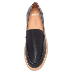 Feight Black Leather Loafers Nh