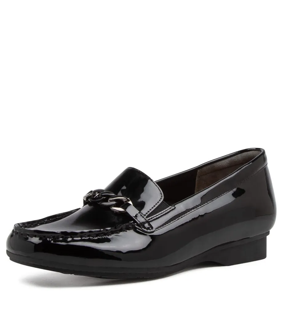 Fenders Xf Black Patent Leather Loafer