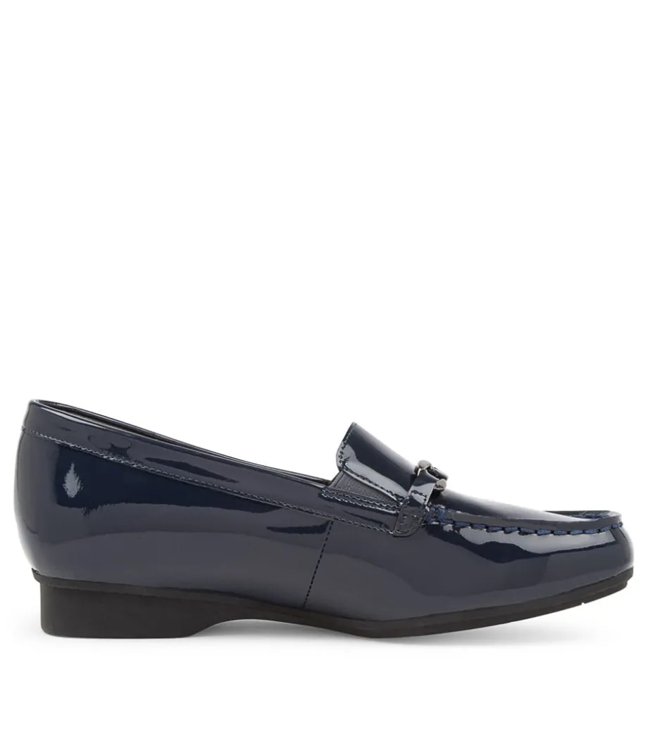 Fenders Xf Navy Patent Leather Loafer