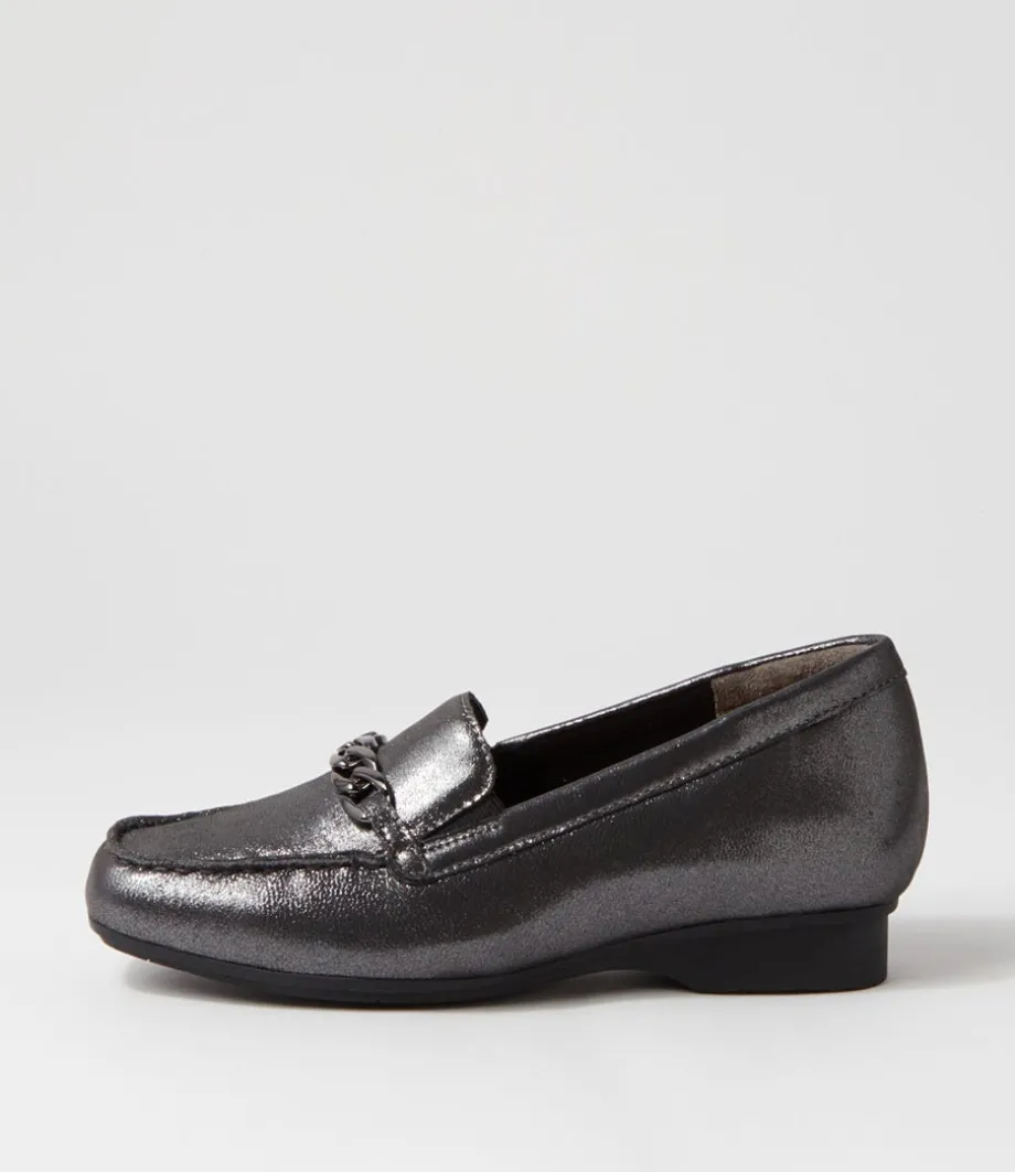 Fenders Xf Pewter Powder Leather Loafers