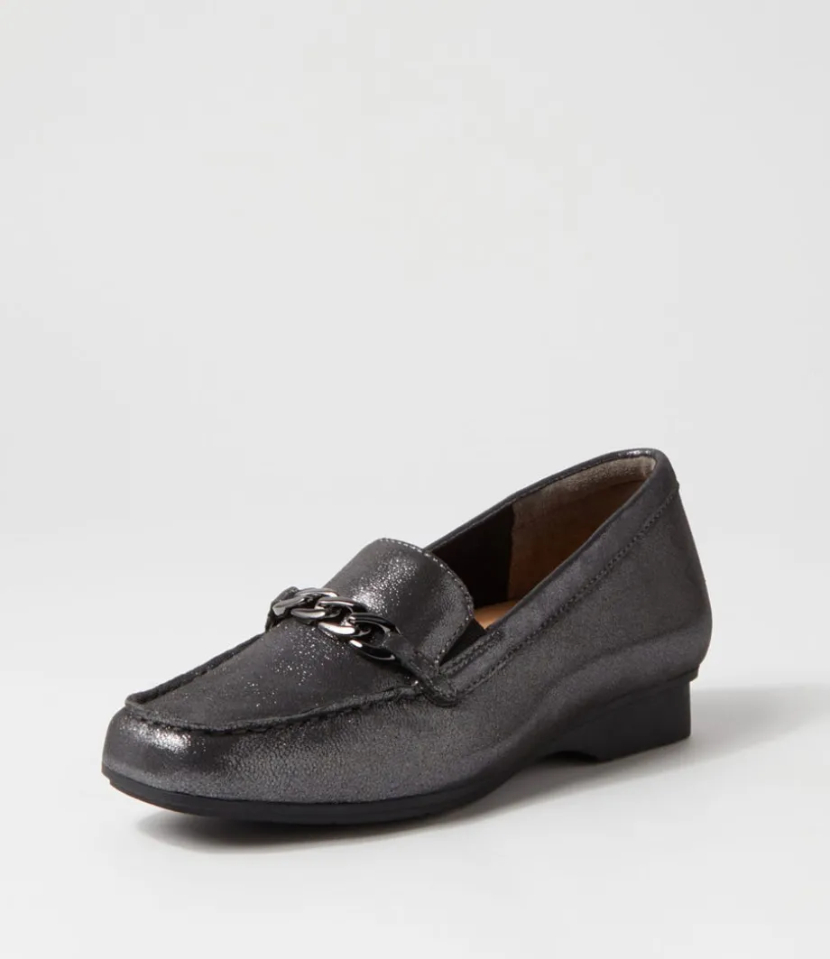 Fenders Xf Pewter Powder Leather Loafers