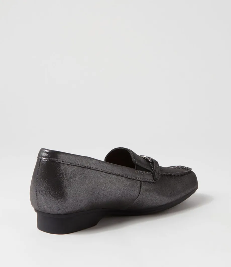 Fenders Xf Pewter Powder Leather Loafers